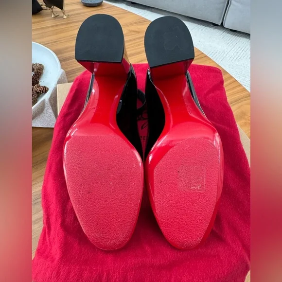 Christian Louboutin SOVAL 85 PATENT BK01 Black - Picture 6 of 12